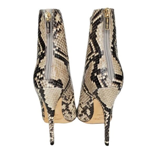 Jimmy Choo Snakeskin Stiletto Ankle Booties - Picture 3 of 6